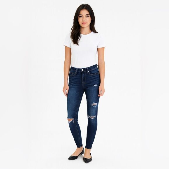 American Eagle Outfitters Denim - American eagle ripped hi rise jegging size 6 regular